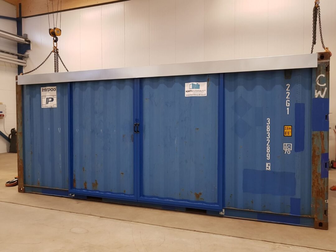 20ft Hi Cube Container (9′ 6″ high) suitable for IBC storage Sliding Door - Image 7